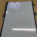 Magnetic White Board and Cork Board Combo, 36 X 24 inches Whiteboard Bulletin Combination Board, Wall Mounted Dry Erase Message Board for Home, School and Office, Black