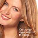 Conair Travel Hair Dryer with Dual Voltage, 1600W Compact Blow Dryer with Folding Handle, Blue