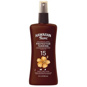 Hawaiian Tropic 8 oz. Protective Dry Oil Sunscreen Pump Spray SPF 15