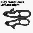 MITZONE Front Tow Hooks Right & Left with Bushing Compatible with 2019 2020 2021 2022 2023 2024 RAM 1500 Replace 68272944AB 68272945AB