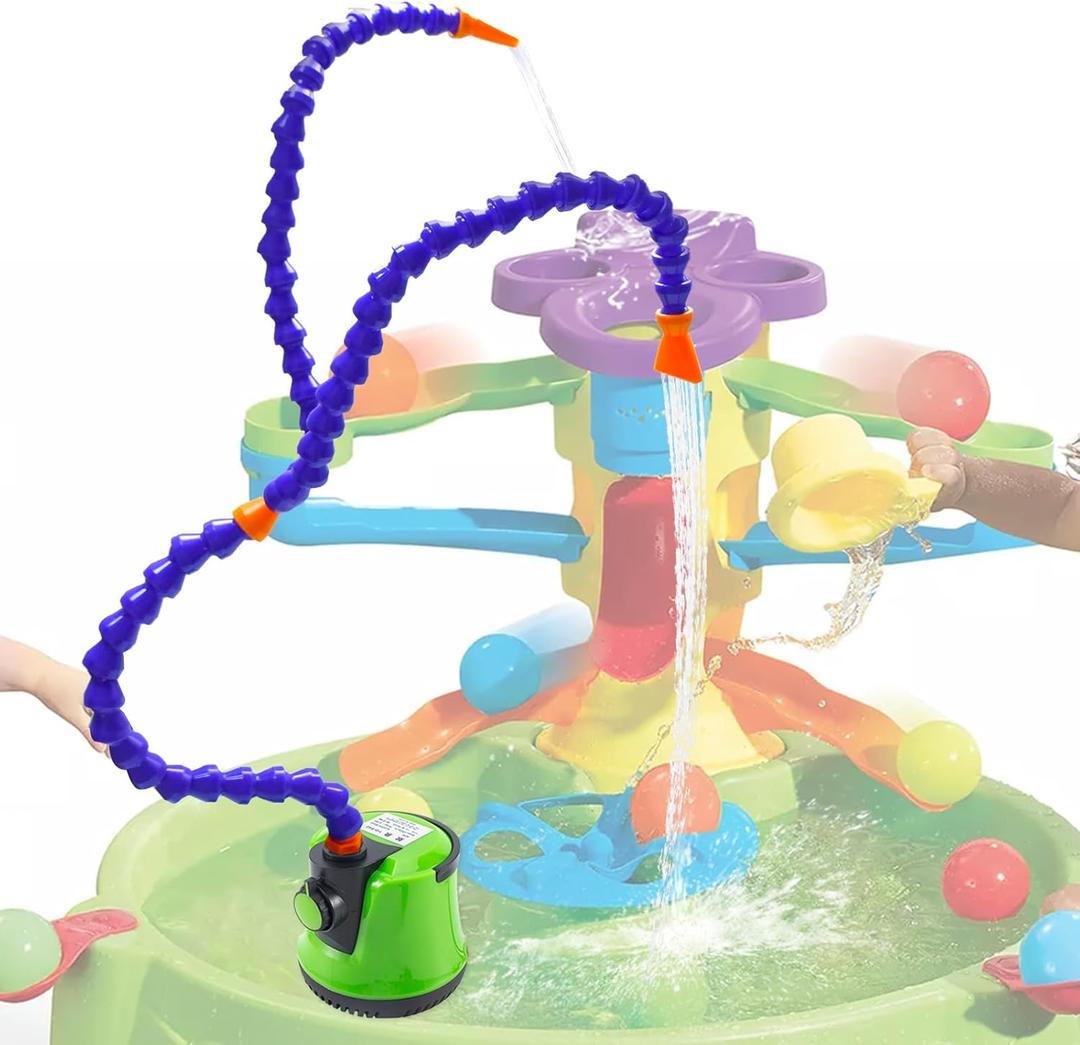 2025 Newly Upgraded Water Table Pump Toys for Kids, Fun Swimming Pool Toys for Kids, 2 Way Pump Water Table for Toddlers 2+, Play Water Table Accessories