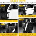 Fit for Jeep Door Storage with Front Hard Top Storage, Upgraded Heavy Duty Easy to Assemble Door Storage Cart fit for 1987-2026 Jeep Wrangler JK JL TJ YJ Gladiator JT 2/4 Doors