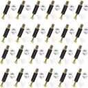 24PCS 35mm Black Furniture Cam Lock Screws Wardrobe Eccentric Wheel Removal Fastener Connector for Panel Furniture Dressers Drawer Panel Connection