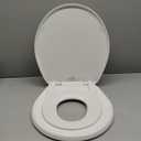 Little2Big Toilet Seat with Built-In Potty Training Seat, Slow Close, Durable Plastic, Made in USA, ROUND, White
