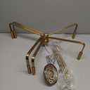 ACANER Brushed Gold Chandeliers for Dining Room, 6Light Modern Farmhouse Chandelier, Brass Candle Style Hanging Light Fixture for Living Room Bedroom Kitchen Island