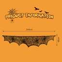 YHW Halloween Decoration Black Lace Spiderweb Scarf Cover Festive Party Supplies 45 X 243cm 18 x 96 inch
