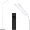 Dimunt Floor Lamp, Bright 15W Floor Lamps for Living Room with 1H Timer, Dimmable LED Floor Lamp 3000K-6000K & Tall Standing Lamp with Remote & Touch Control Reading Floor Lamps for Bedroom-White