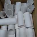 MAPVOLUT 70 Pieces Cardboard Tubes for Crafts, White Kraft Toilet Paper Rolls for Crafts - 1.5 x 3.2 Inches Strong and Pressure-Resistant Tubes for Craft Supplies DIY Art