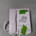 Lativu Landline Phones for Seniors-Basic Big Button Phone for Seniors-White Corded Telephone Landline Phones with 9 One-Touch Dialing, Loud Ringer & Speaker for Visually and Hearing Impaired