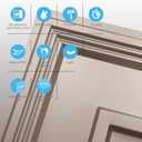 STICKGOO Glue Up Ceiling Tiles, 24x24 Inch PVC Decorative Drop Ceiling Tile Golden Coffee 48 Sq. Ft, Pack of 12 Tiles