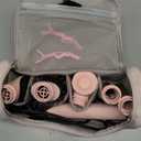 MESCOMB 5 in 1 Hot Air Styler Wrap, High-Speed Hair Dryer, Volumizing Brush with Auto Curlers, Fast Drying & Frizz-Free Styling, Straightening, No Heat Damage, Includes Travel Bag (Pink)