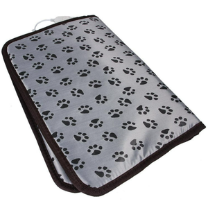 Pet Heating Pad for Cats Dogs with Timer Temperature Adjustable, Electric Heating Mat Indoor, Adjustable Warming Mat, Waterproof Heated Bed with Chew Resistant Steel CordPet Heated Mat (47.0"L x 30.0"W x 0.5"Th, Grey)