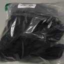 Forever 21 Men's Textured Cuban-Collar Shirt (Large, Black)