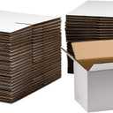 50 Pack 6x4x4 Inches Shipping Boxes, Small Corrugated Cardboard Boxes for Mailing and Packing, White