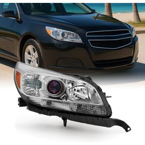 For 13-15 Chevy Malibu LT/LTZ/Eco Models Chrome Headlight Front Lamp Passenger Right Side Driect Replacement