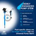Macnaught BP205X Universal Oil Pump Stem Kit 16/55 Gallon, 5FT Hose, On-Demand Nozzle for Oil, ATF, Coolant, Hydraulic Fluids