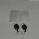 2 Set Badge Holder Retractable Clip Heavy Duty Badge Reel with Acrylic Clear Vertical ID Card Badge Holders for Work Office Nurse Teacher Student