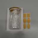 Small Size 33+17 oz Glass Food Storage Jars with Airtight Lids, Clear Glass Jar with Bamboo Lid, Airtight Food Canister for Tea, Candy, Coffee, Sugar, Cookie, Snack. (Round | 5+6 Inch)