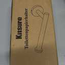 Sotuai Toilet Paper Holder - SUS 304 Stainless Steel Toilet Paper Holder Wall Mount, Toilet Paper Roll Holder for Bathroom, Kitchen, Washroom - Matte Black, Pack of 2