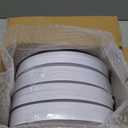 bUCLA 100Pieces Gold Plastic Dinner Plates - 10.25inch White and Gold Plates Disposable for Party - Ideal for Wedding, Party & Daily Use