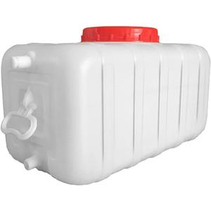 Large Plastic Water Storage Tanks Portable Emergency Water Storage for Camping and RV Trips, Work with Camper Trailer Caravan(Size:50L/13.2gallon)