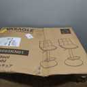 VASAGLE Bar Stools Set of 2, Swivel, Adjustable Height, Quilt