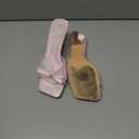 Mostrin Kitten Heels for Women Round Toe Heels With Bow Vintage Mules Sexy Slip on Stiletto Backless Sandals for Party Daily (7, Pink#03)