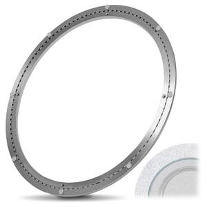 Lounsweer 20 Inch Lazy Susan Hardware Mute Aluminum Alloy Turntable Bearing Large Mute Heavy Duty Swivel Plate 530 Lbs Load Lazy Susan Base Kit Silent Rotating Ring for Tabletop Corner Storage
