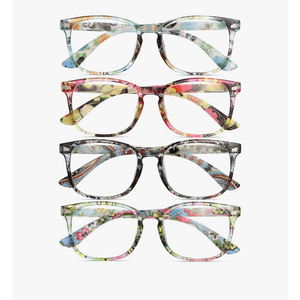BLS BLUES Reading Glasses for Women/Men, Readers for Women/Men, Eye glasses, Blue Light Reading Glasses, Cheaters, Eyeglasses +1.5