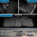 Floor Mats & Cargo Mat for 2017-2023 BMW 5 Series G30 (Without Spare Tire Compartment) - All Weather Custom Fit Car Floor Liners for M5(F90) 530i 540i 540d M550i (Not for G31/530e/Touring/Wagon)