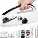 Handheld Sewing Machine, Portable Mini Sewing Machine for Beginners Adults, Easy to Use & Quick Home Clothing Repair Tools, Suitable for Sewing Fabrics, Clothes, Curtains, Family Travel, DIY QQ1