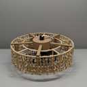 hummingbird Ceiling Fan with Light and Remote, 20'' Fandelier Ceiling Fan with Light, Boho Caged Ceilings Fan with Lights Flush Mount for Bedroom, Living Room, Dining Room