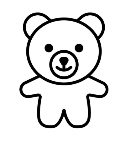 White Teddy Bear With White Heart