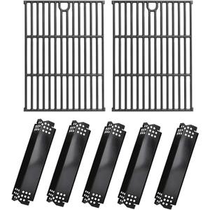SafBbcue Grill Parts Kit for Home Depot Nexgrill 5 Burner 720-0888N 720-0888S 720-0888 4 Burner 720-0830H Replacement Parts, Porcelain Steel Grill Heat Plates & Cast Iron Cooking Grates for Nexgrill (Black -for Nexgrill 720-0888) SafBbcue Grill Parts Kit for Home Depot Nexgrill 5 Burner 720-0888N 720-0888S 720-0888 4 Burner 720-0830H Replacement Parts, Porcelain Steel Grill Heat Plates & Cast Iron Cooking Grates for Nexgrill (Black -for Nexgrill 720-0888)