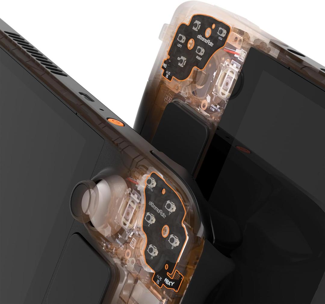 eXtremeRate Face Clicky Kit for Steam Deck OLED Handheld Console, Custom Dpad View A B X Y Menu Keys Face Buttons Mouse Clicky Kit for Steam Deck OLED Console - Without Console