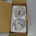 SUROQUE 20oz Ribbed Glass Tumblers with Lids & Straws, Ideal for Iced Coffee, Cocktails & More - Includes Cleaning Brush