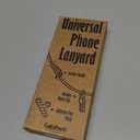 Universal Phone Lanyard, Anti-Theft Crossbody Strap for iPhone 17 Pro Max and Most Smartphones, Adjustable Cell Phone Neck Holder w/ 2 Non-Adhesive Tether Tabs for Men and Women, Grey/Silver