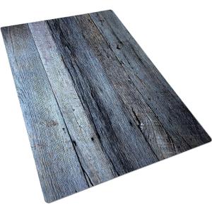 Bessie Bakes White & Silver Gray Blue Reclaimed Wood Replicated Photography Backdrop 2 Feet Wide x 3 Feet Long 3 mm Thick