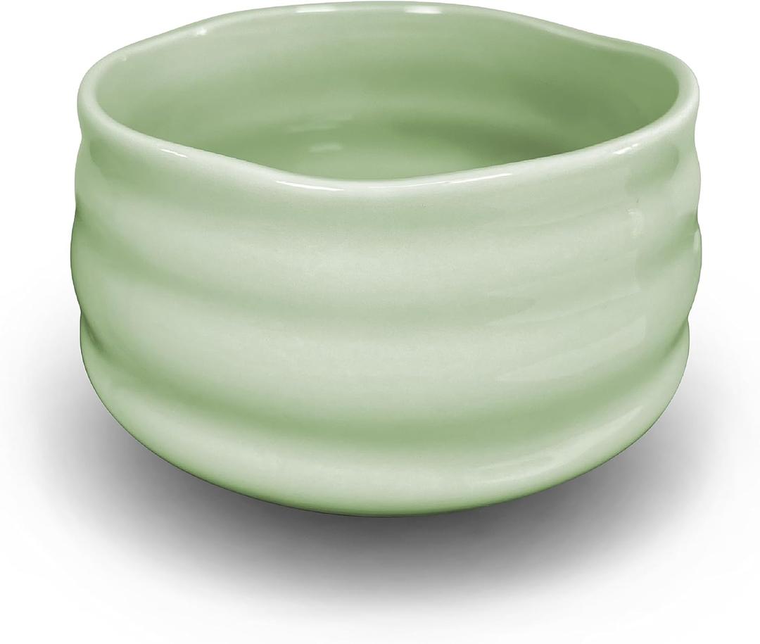 AIYICIII Ceramic Matcha Bowl, Handmade Japanese Green Tea Whisk Cup, Matcha Tea Bowl For Ceremony Chawan 500ml 17oz