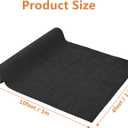 4' x 10' Runner Rugs for Hallway Commercial Black Carpet Runner with Non-Slip TPE Backing Area Rugs Indoor Outdoor Floor Mat for Hallway Kitchen Balcony Dining Room, 3'11" x 9'10"