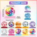 12PCS Disco Ball Centerpieces Disco Ball Party Decorations Colorful Disco Ball Table Decor 70s 80s Theme Music Party Honeycomb Centerpieces for Party Birthday Supplies