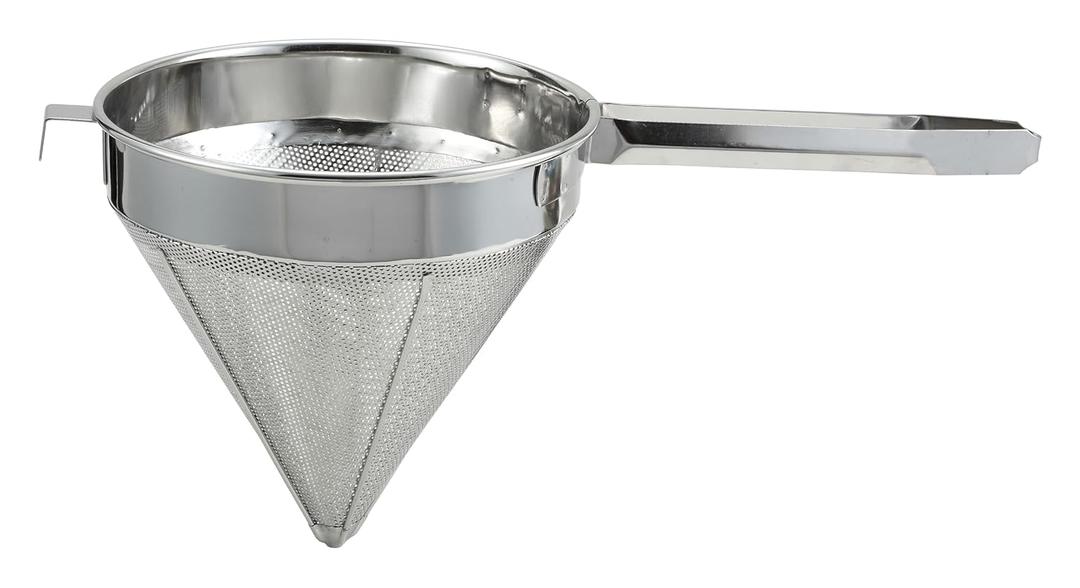 Winco China Cap Strainer, 12-Inch Diameter, Fine Mesh, Medium, Stainless Steel
