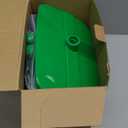 Pooper Scooper Swivel Bin & Rake with 100 Waste Bags, Dog Pooper Scooper with Bag Attachment for Large Medium Small Dogs, Poop Scooper with Lid for Lawn Yard Dog Kennel (Green)