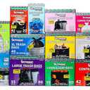 Ultrasac Black Large Heavy Duty Drawstring Trash Bags 33 Gallon 1.4 MIL, 33.5" x 38" - Pack of 86 - For Home, Commercial, Construction, & Outdoor