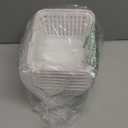 PATIKIL 6PCS Mini Shopping Basket, Small Plastic Basket Mini Storage Basket Grocery Tiny with Handles Organizer Filtered Water for Organizing Toys Eggs Fruits Snacks,White