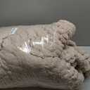 L'AGRATY Chunky Knit Blanket Throw: 60''x80'' Chenille Chunky Knitted Throw Blankets for Bed Couch - Handmade Thick Big Cable Knit Blanket - Large Crochet Rope Blankets for Home Decor(Light Taupe)