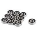 Donepart 6000RS Ball Bearings 10mm Bore ID 26mm OD 8mm Width ABEC3 High Speed 6000-2RS Sealed Bearings for Electric Motor, Pool Pump, Wheels, Mower (10 Pack)