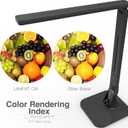Lampat Dimmable LED Desk Lamp, 4 Lighting Modes (Reading/Studying/Relaxation/Bedtime), 5-Level Dimmer, Touch-Sensitive Control Panel, 1-Hour Auto Timer, 5V/1A USB Charging Port, Piano Black