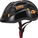 DRBIKE Kids Bike Helmet for Boys and Girls Ages 3-8 Years, Adjustable Toddlers Helmet, Lightweight, for Multi-Sport Cycling Ski Roller Skating Scooter, Multiple Colors (Small, Black)