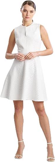 N Natori Women's Crocodile Jacquard Split V Neck Dress Length 37" N Natori Women's Crocodile Jacquard Split V Neck Dress Length 37"